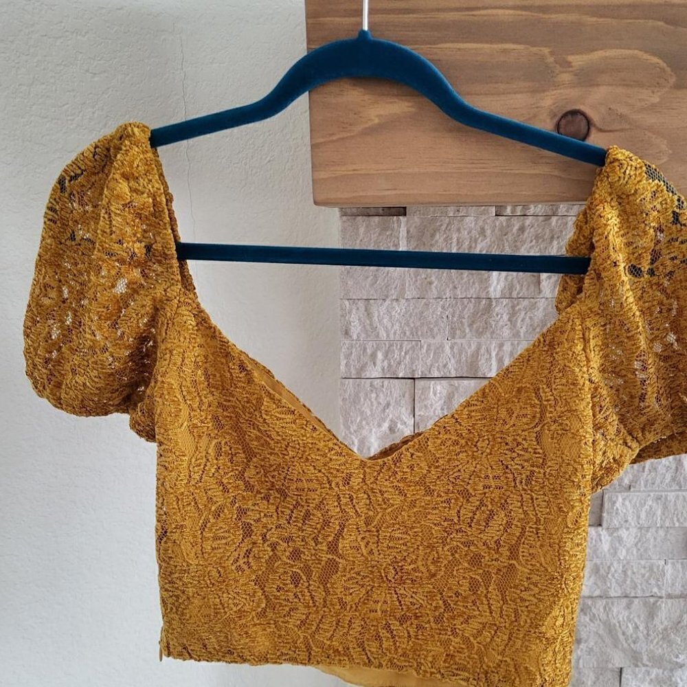 Mustard color top, Price is Firm.